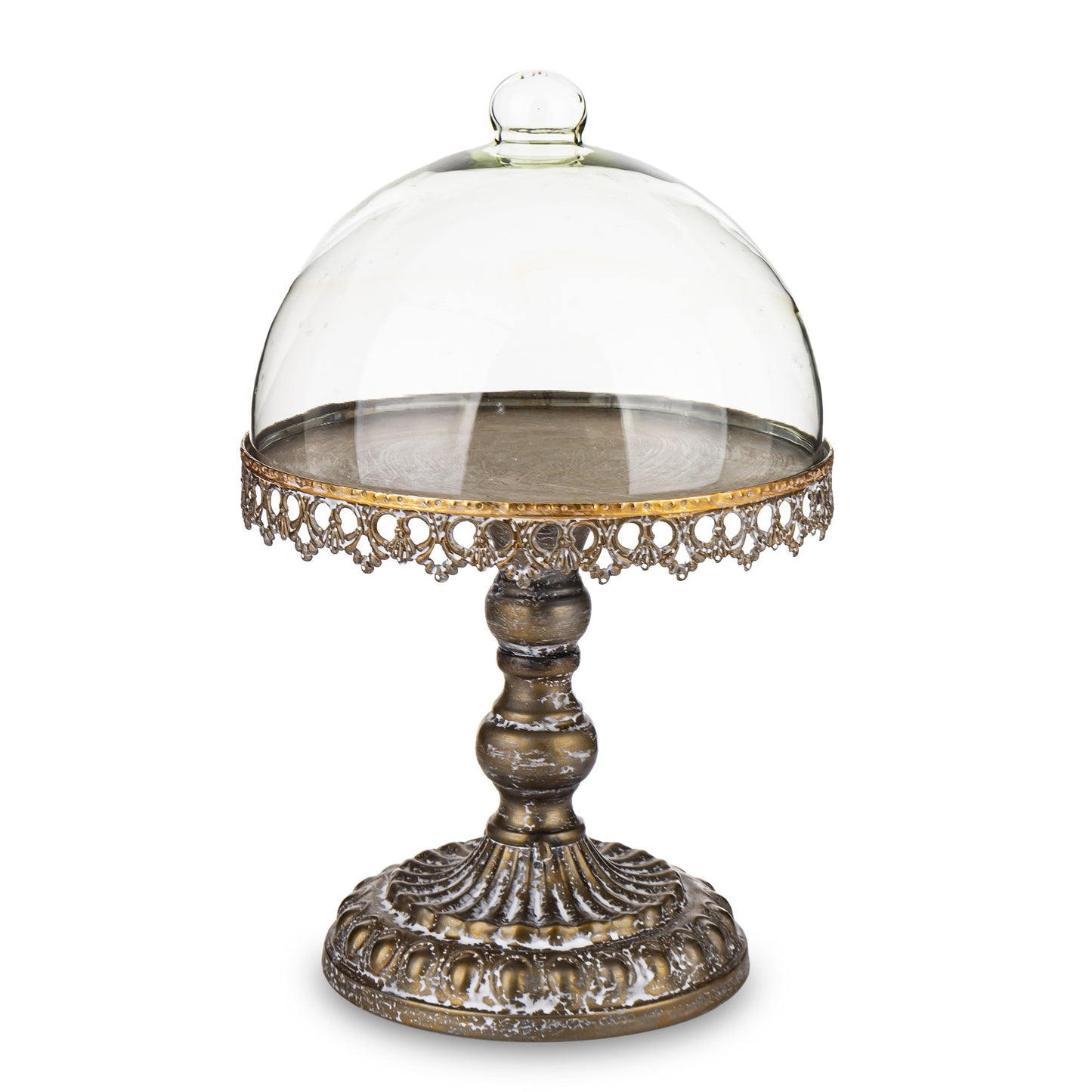 Patera z przykrywką – złota, 32 cm
