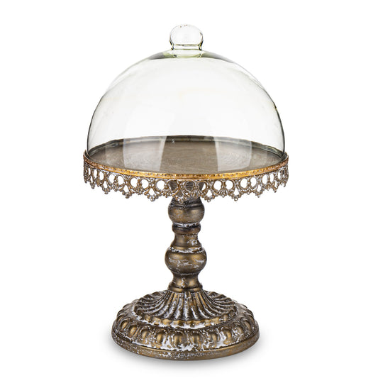 Patera z przykrywką – złota, 32 cm
