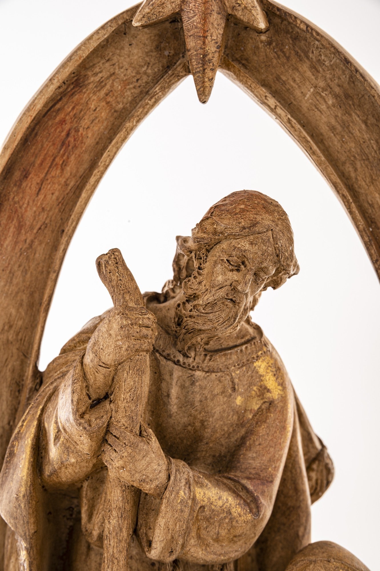 Szopka Bożonarodzeniowa z Gwiazdą – brązowa, 35 cm