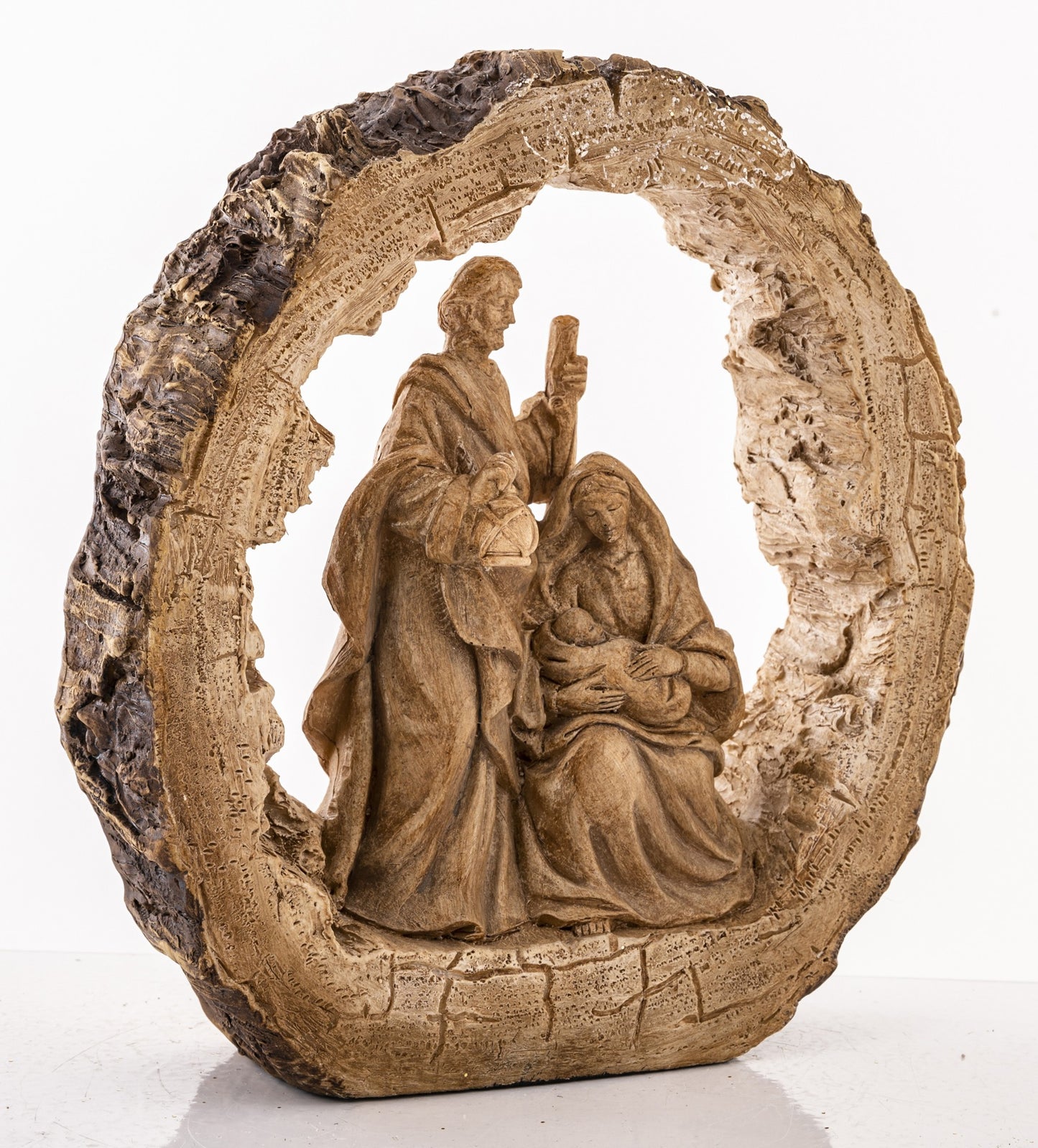 Szopka Bożonarodzeniowa w Ramie Drewnianej – 20 cm