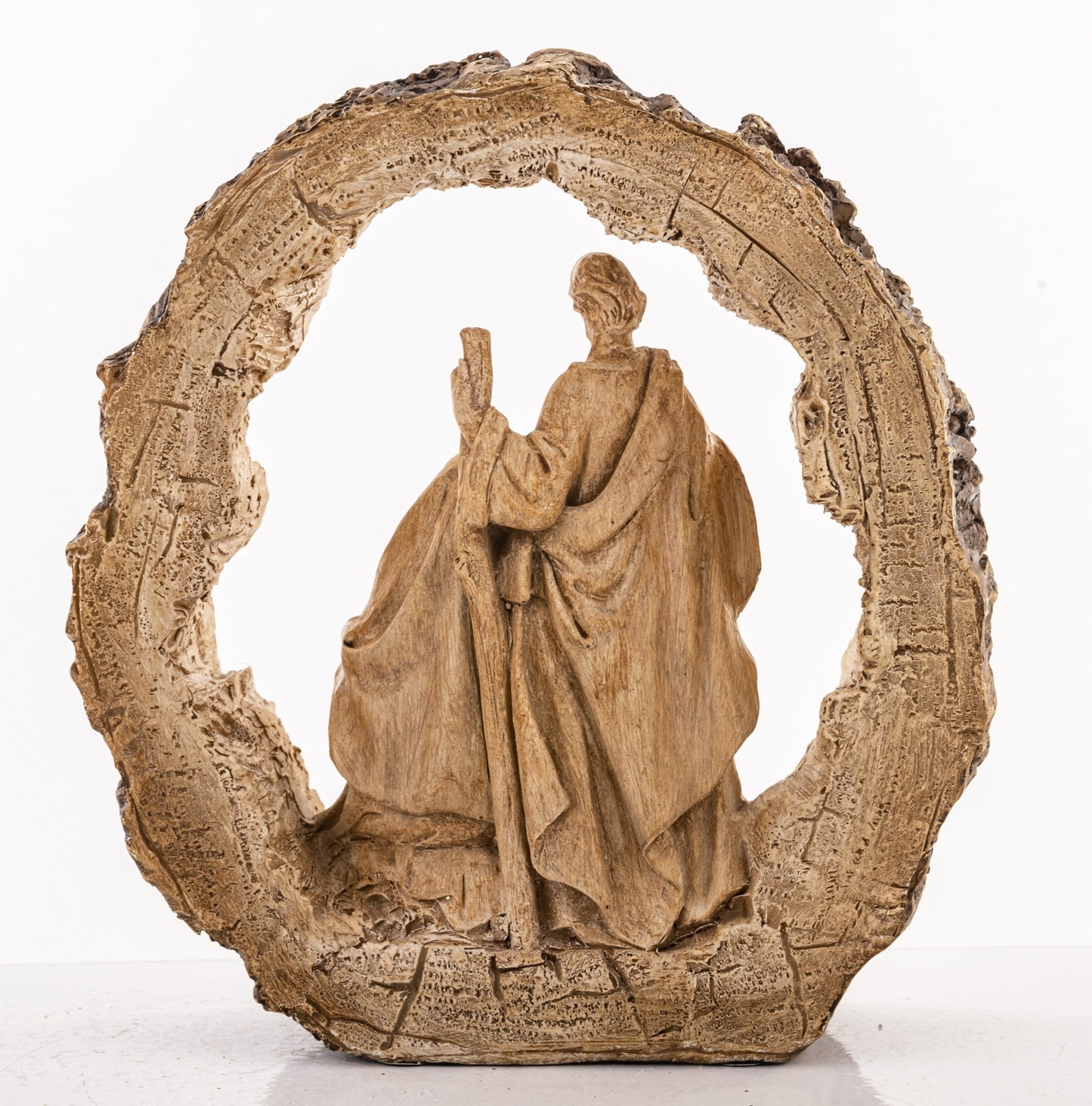 Szopka Bożonarodzeniowa w Ramie Drewnianej – 20 cm