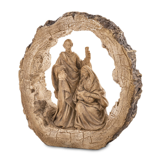 Szopka Bożonarodzeniowa w Ramie Drewnianej – 20 cm