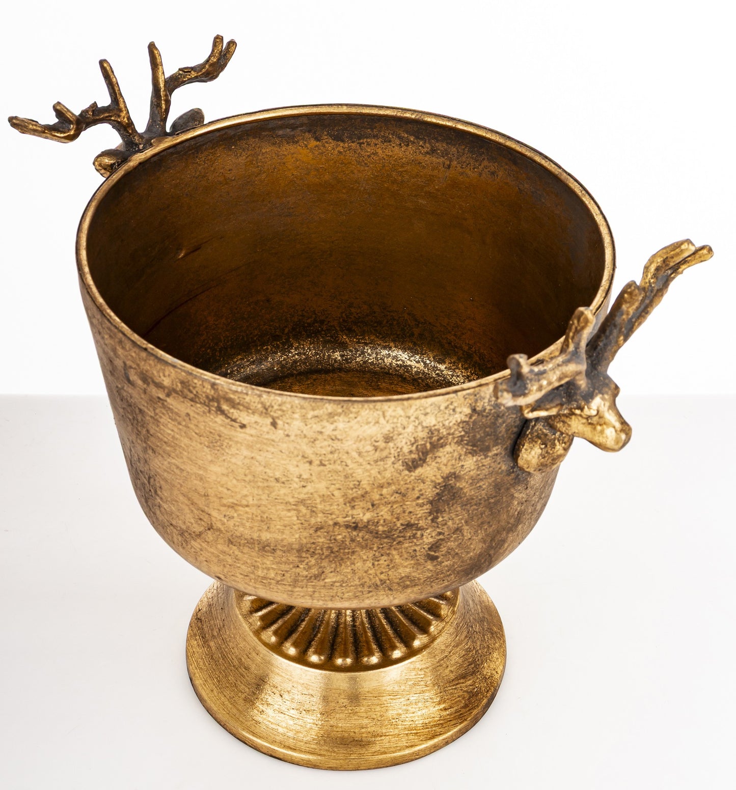 Osłonka Złota z Uchwytami w Kształcie Jelenia 22,5 cm