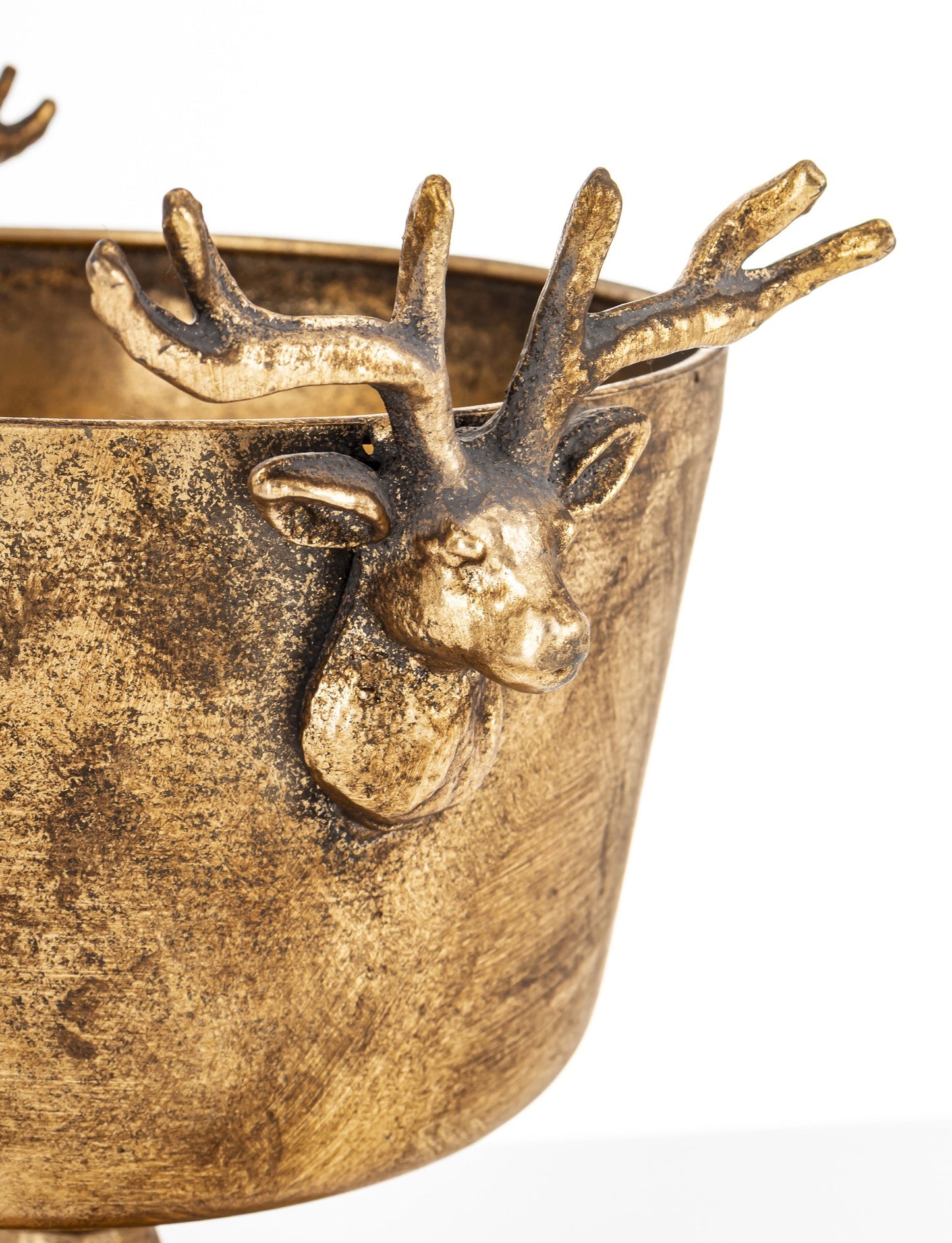 Osłonka Złota z Uchwytami w Kształcie Jelenia 22,5 cm