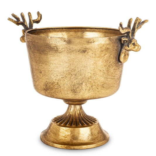 Osłonka Złota z Uchwytami w Kształcie Jelenia 22,5 cm