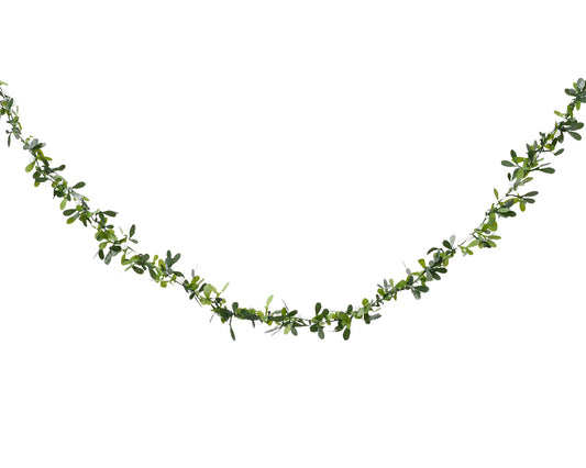 Girlanda świąteczna „Jemioła z perełkami” – 150 cm, zielona