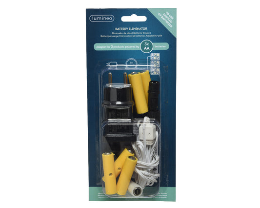 Eliminator baterii do 3 produktów zasilanych 3 bateriami typu AA