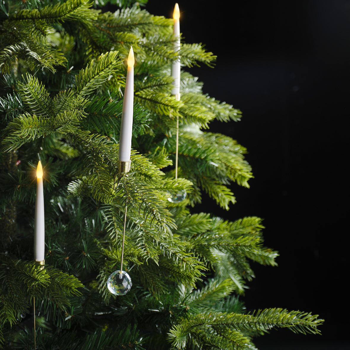 10x świeca LED 15 cm efekt płomienia - na baterie