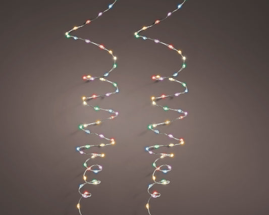 Lampki micro LED na baterie – 100 lampek na druciku kolorowe