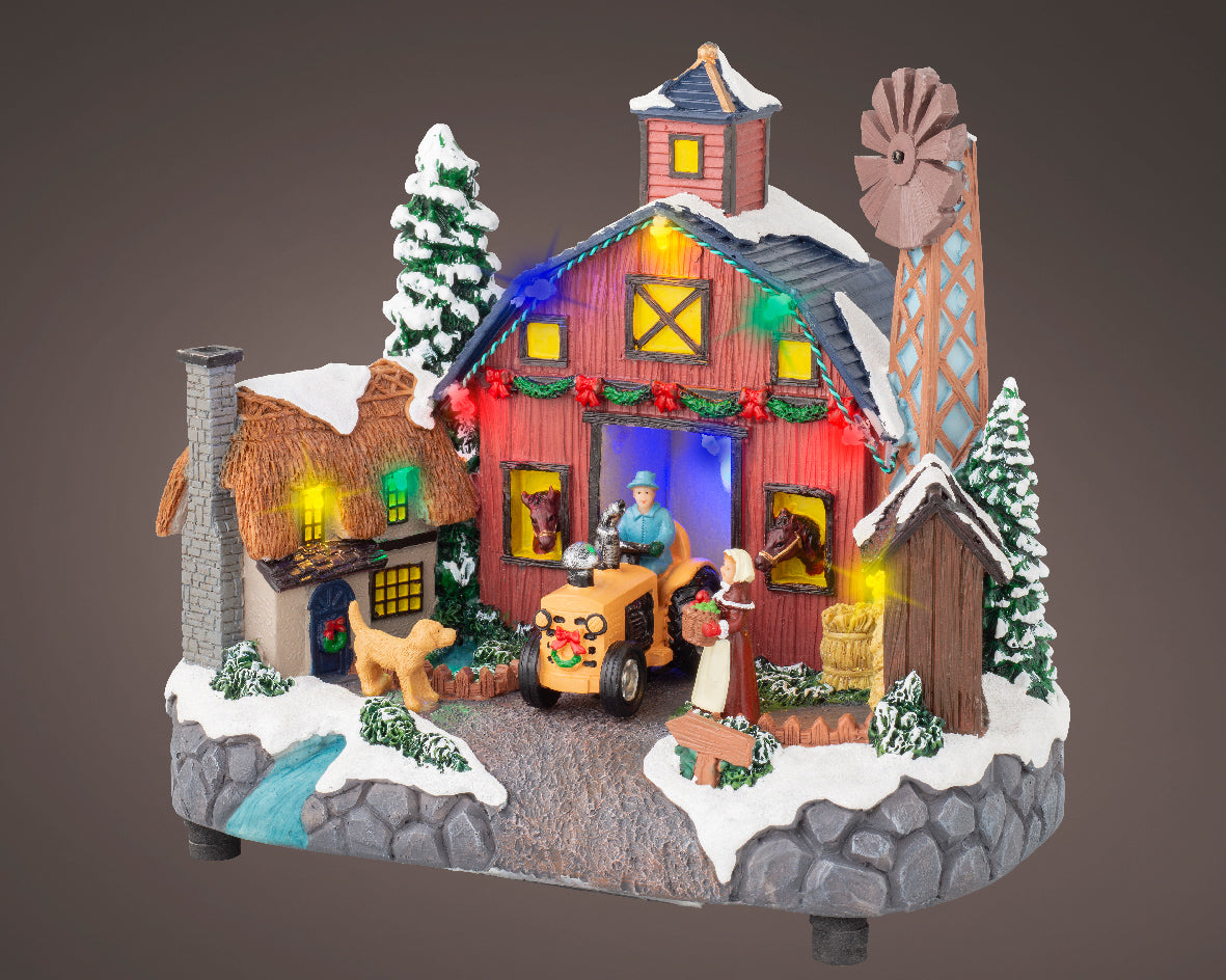 Pozytywka LED Farma na baterie XXL