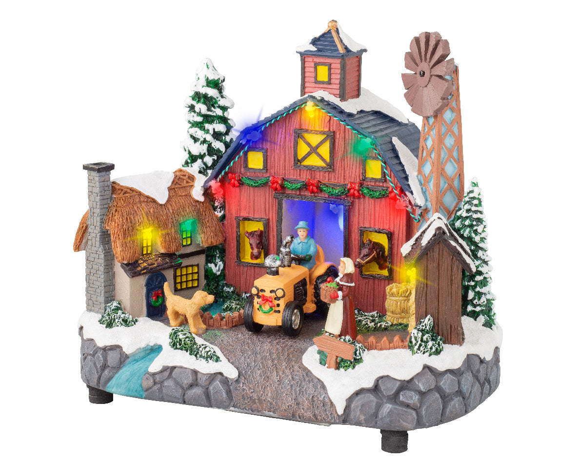 Pozytywka LED Farma na baterie XXL