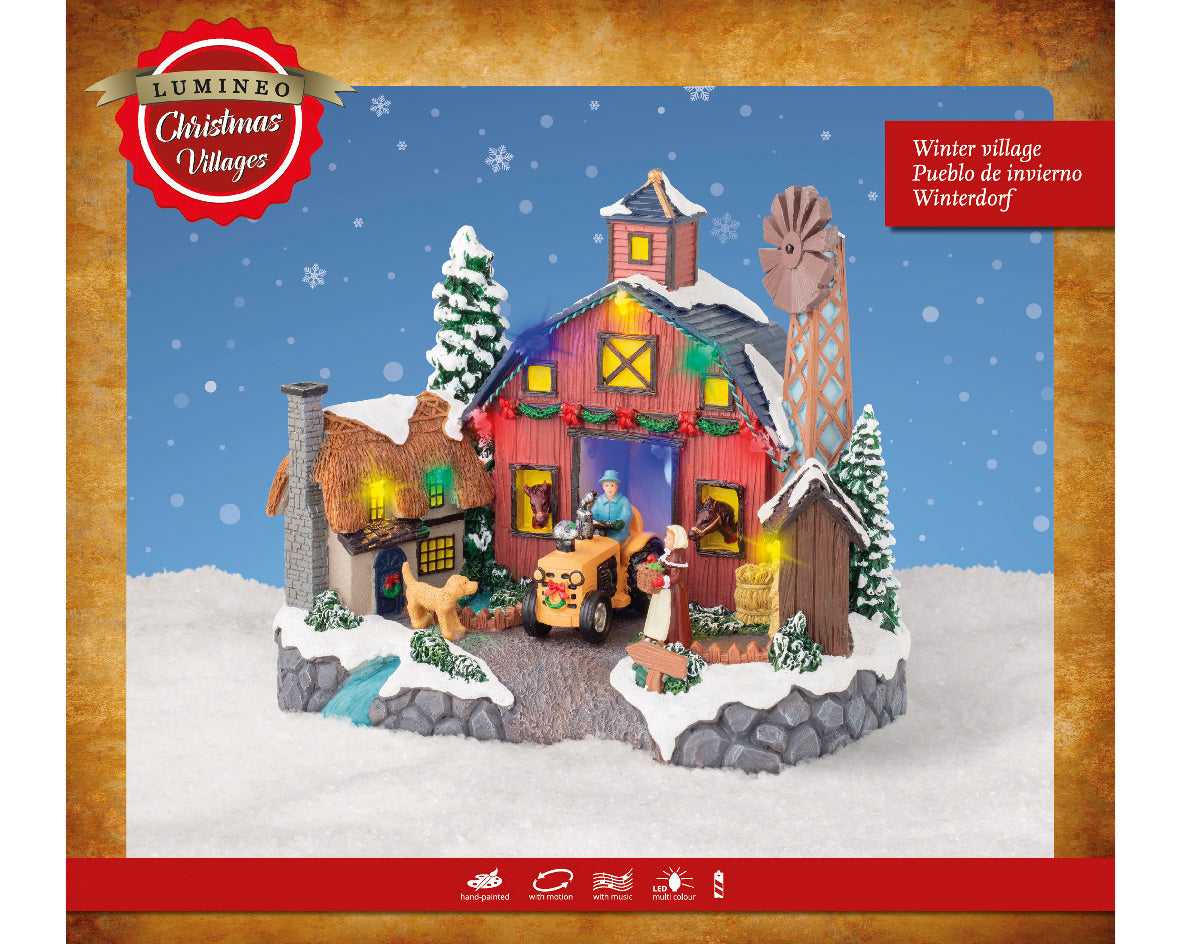 Pozytywka LED Farma na baterie XXL