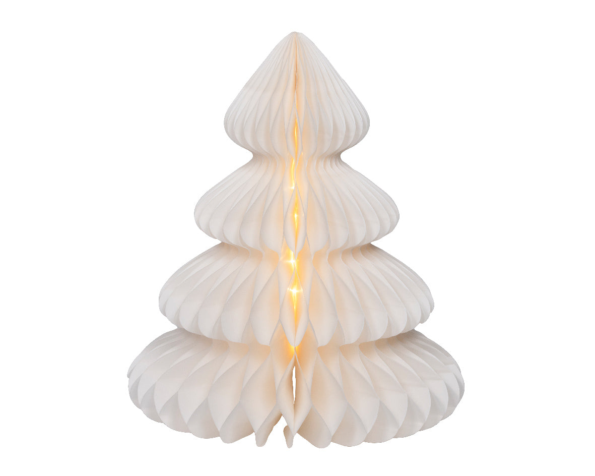 Papierowa choinka stojąca na baterie 42 cm