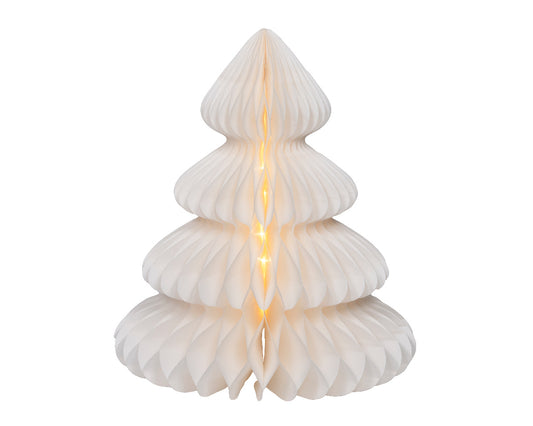 Papierowa choinka stojąca na baterie 42 cm