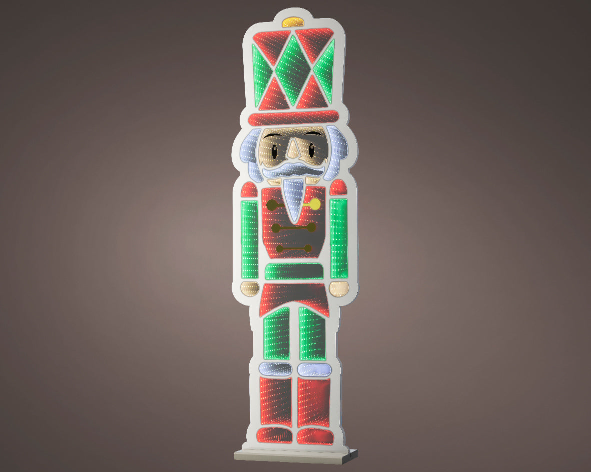 Dziadek do orzechów LED z efektem nieskończoności 120 cm, do wnętrz