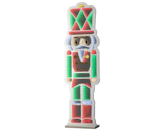 Dziadek do orzechów LED z efektem nieskończoności 120 cm, do wnętrz