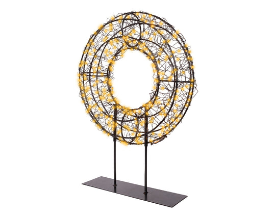 Lampka wianek LED klasyczny ciepły - 38 cm na zewnątrz