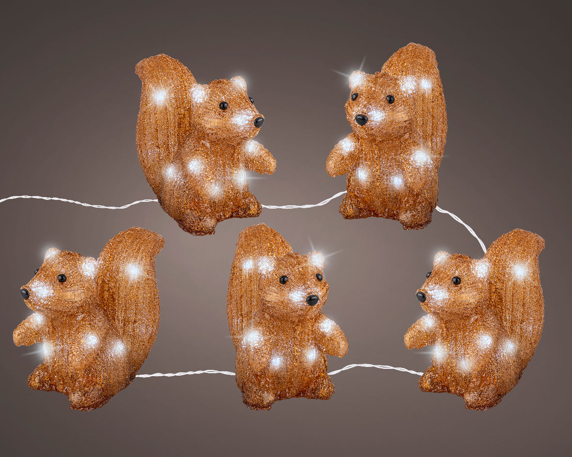 Zestaw Wiewiórki 2 m LED – na baterie