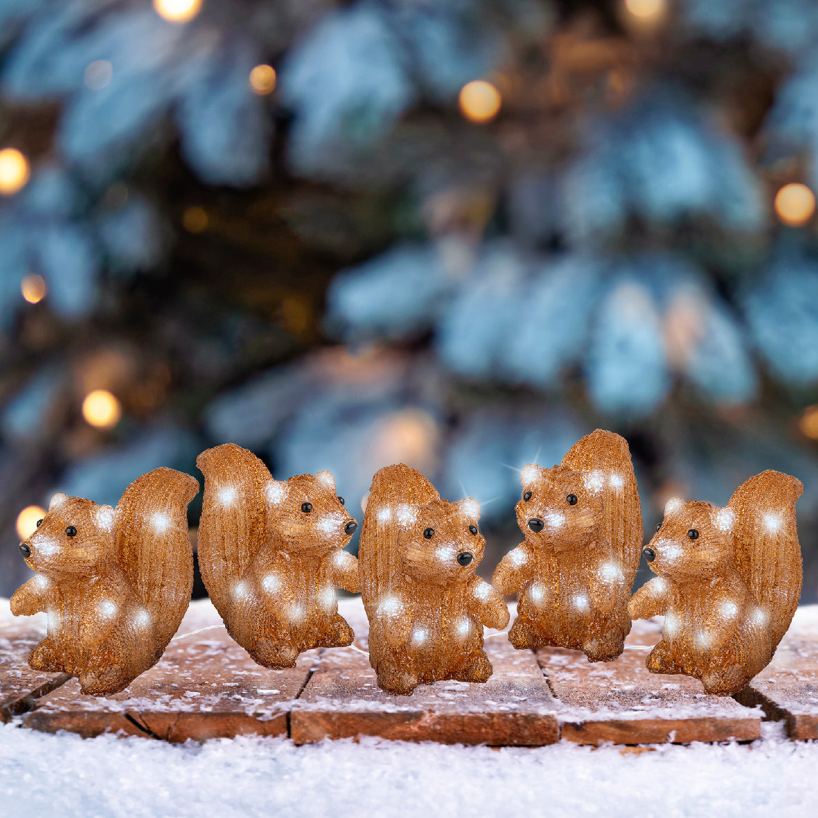 Zestaw Wiewiórki 2 m LED – na baterie