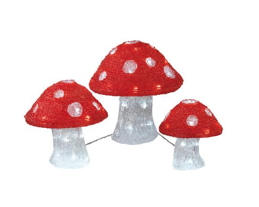 Grzybki LED – zestaw 3 szt.