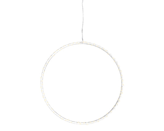 Wieniec akrylowy LED – 45 cm przezroczysty, na baterie, na zewnątrz