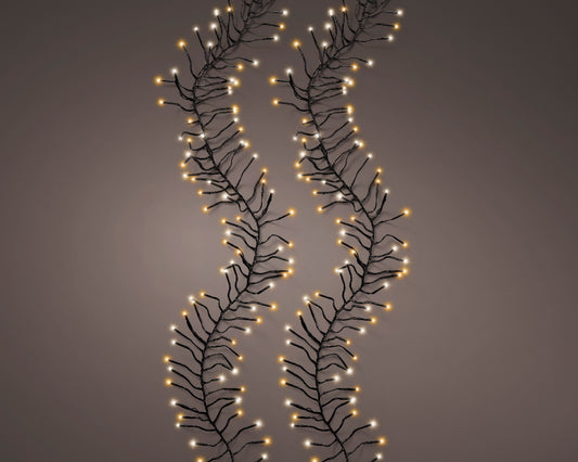 Super gęste klasyczne Lampki LED 14m mix klasyczny ciepły / klasyczna biel 8 trybów