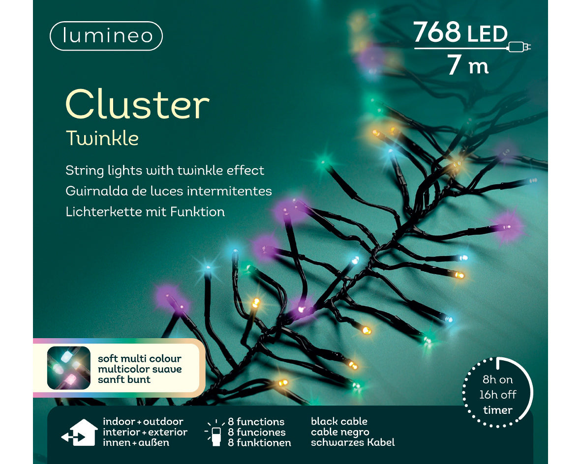 Super gęste klasyczne Lampki LED 7m pastelowe 8 trybów