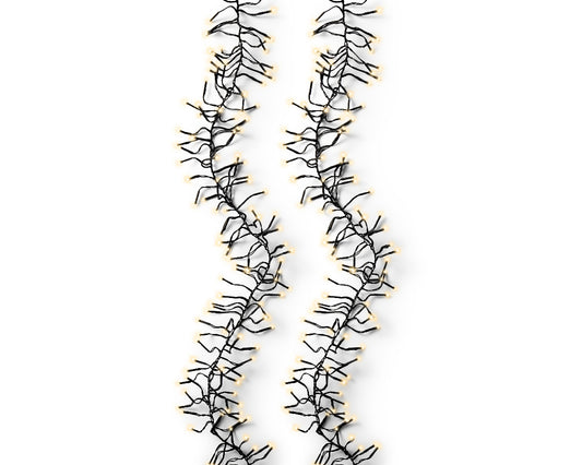 Super gęste klasyczne Lampki LED 14m delikatne złoto 8 trybów