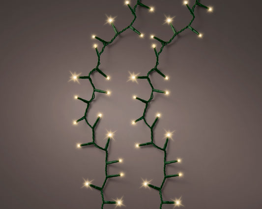 Kompaktowe Lampki LED z efektem migotania 600L - 18m delikatne złoto