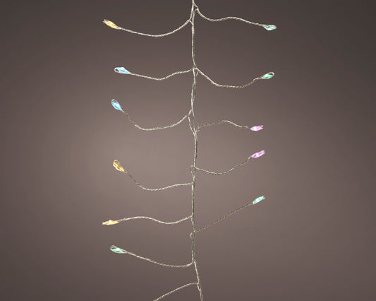 Jeżyki (Sople) świetlne druciku LED 12 metrów, multikolor 8 funkcji