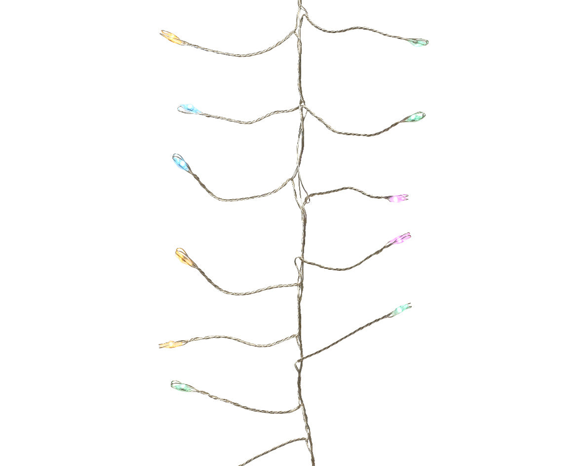 Jeżyki (sople) świetlne drucik LED 6metrów, multikolor 8 funkcji