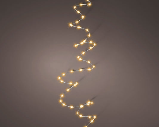 Gęsty przewód 6m LED 8 efektów świecenia (klasyczny ciepły kolor)