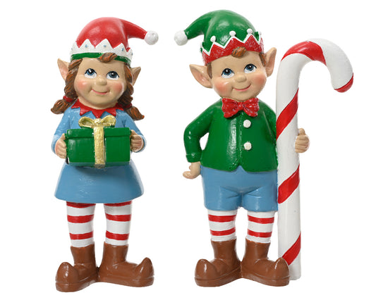 Stojący elf świąteczny 14,5 cm (chłopiec lub dziewczynka)