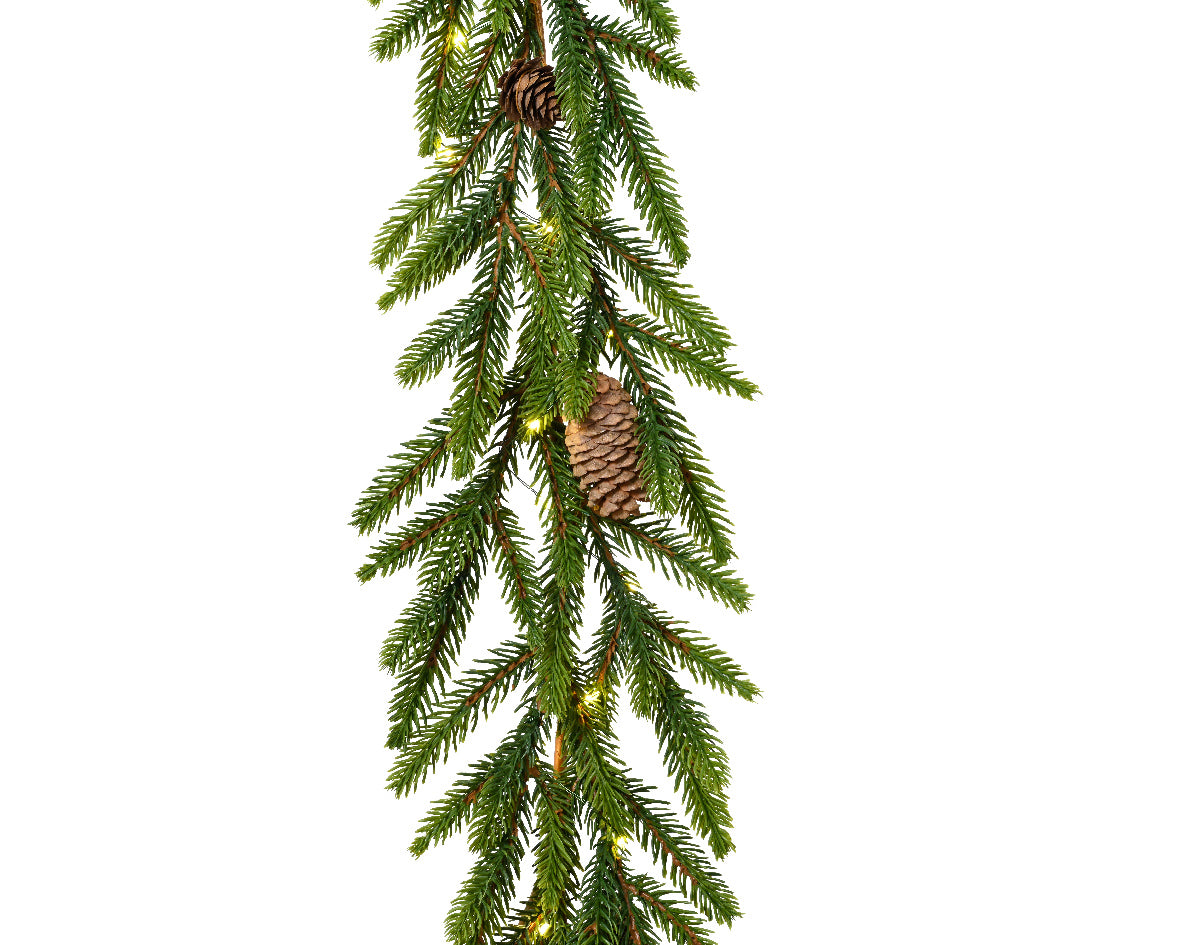 Smukła girlanda PE z lampkami LED – 180 cm