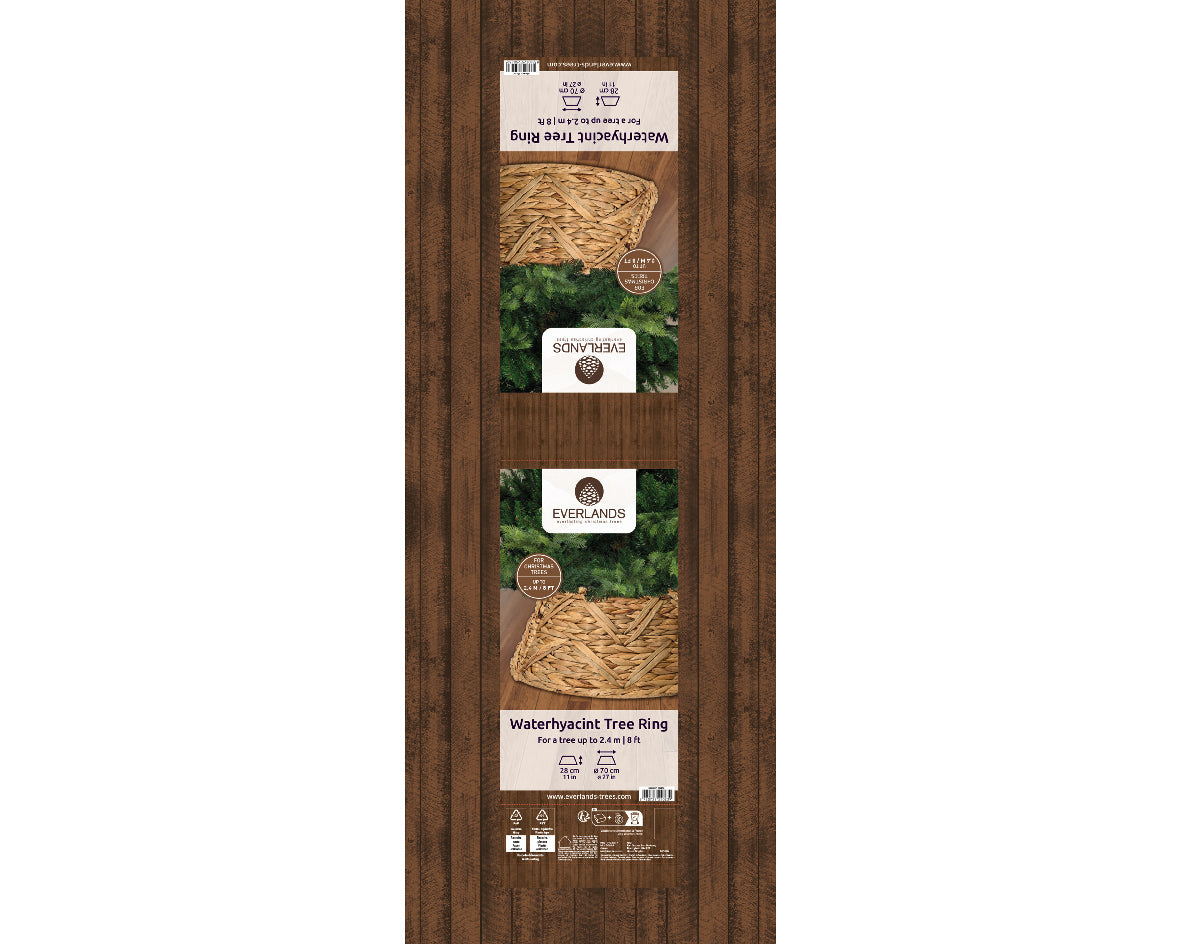 Osłona na stojak choinki plecionka z włókien roślinnych – 70 cm