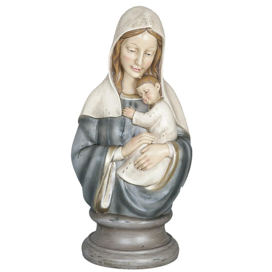 Figurka Maryi – niebiesko–beżowa