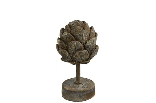 Figura karczoch S szary, 18 cm