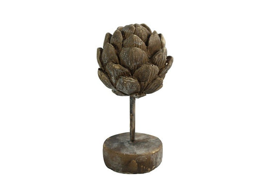 Figura – karczoch M szary, 24 cm