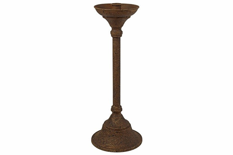 Świecznik metalowy Kolby L – rdzawy, 37,5 cm