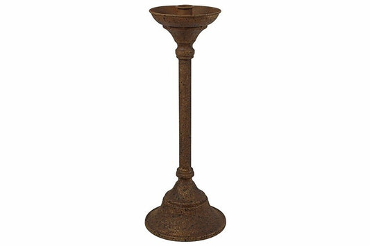 Świecznik metalowy Kolby L – rdzawy, 37,5 cm