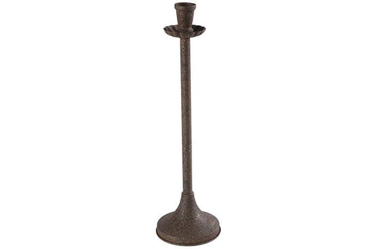 Świecznik metalowy L – rdzawy, 40 cm