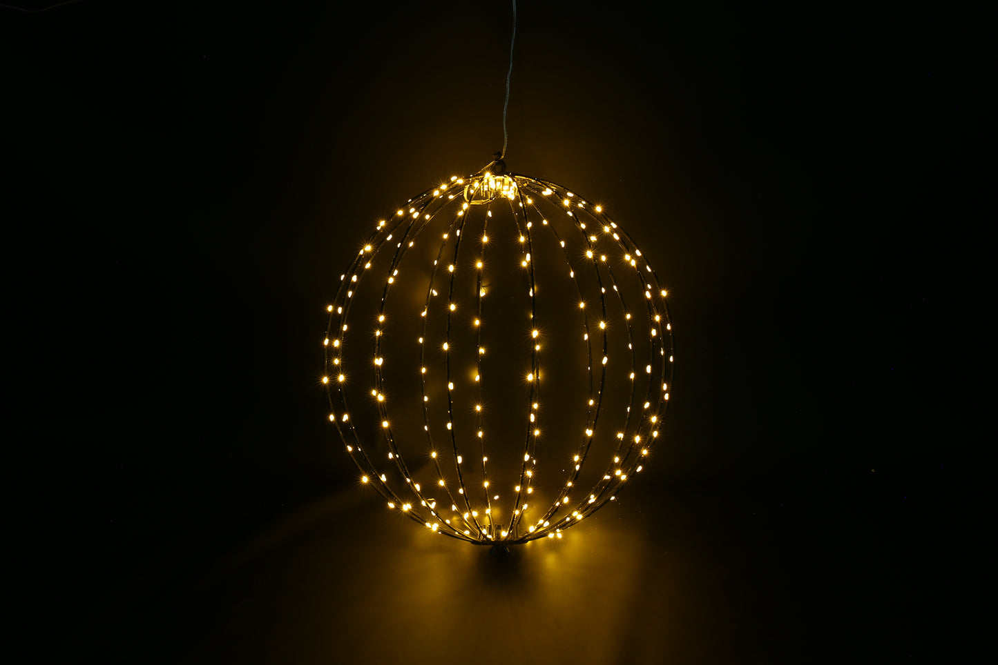 kula świetlna LED z timerem złota biel – srebrna, 30 cm
