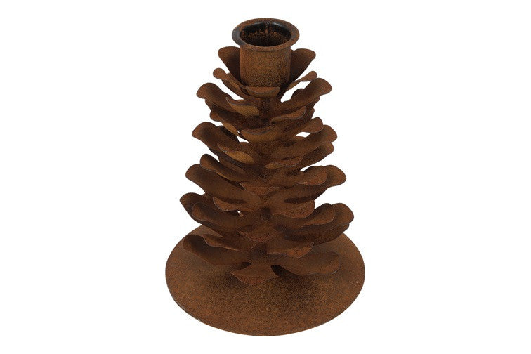 Świecznik Szyszkowy w Stylu Rustykalnym