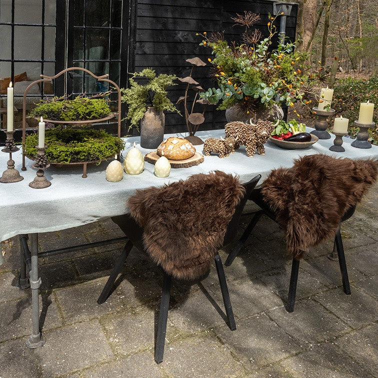 Świecznik Reuben S Szary