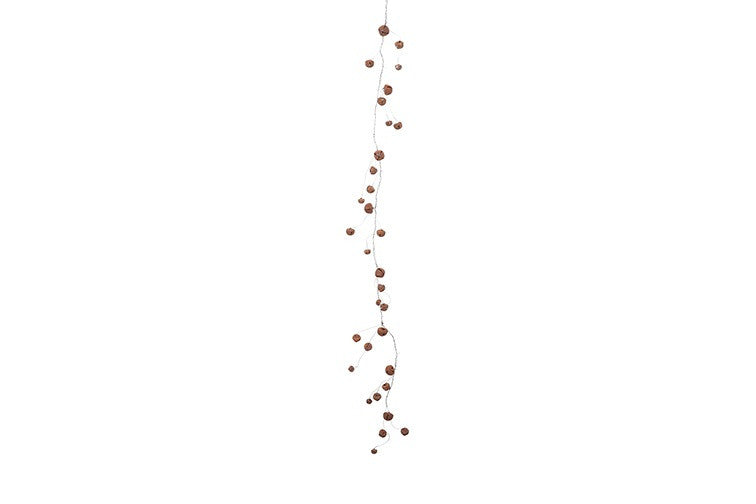 Girlanda z dzwoneczkami – brązowa, 120 cm