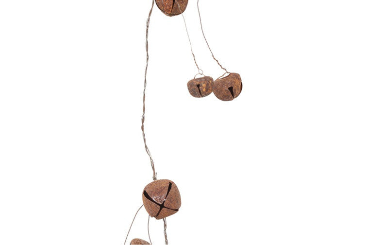 Girlanda z dzwoneczkami – brązowa, 120 cm