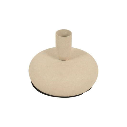 Świecznik w kształcie dysku - metalowy 11 cm