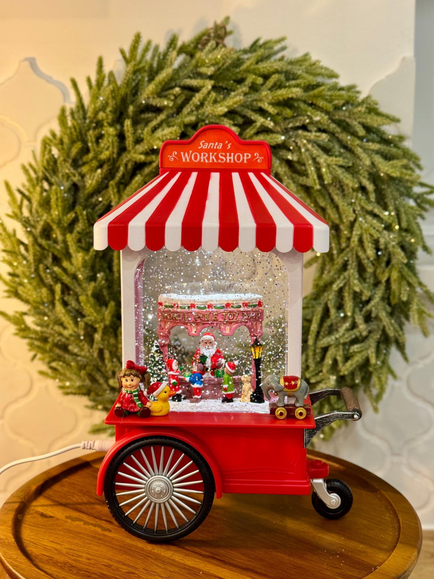 Pozytywka LED cukierkowy wózek