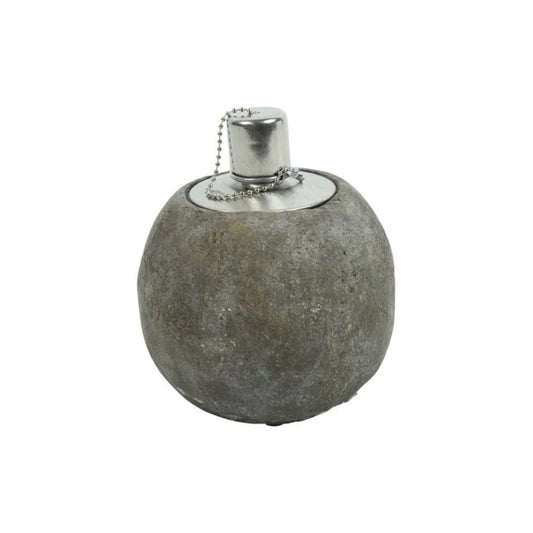 Betonowa lampa olejowa S – brązowa, 12 cm