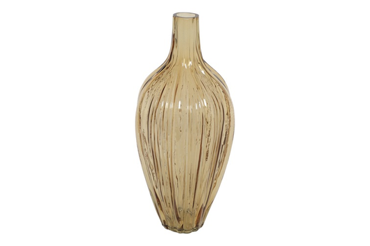 Wazon szklany – żółty, 36 cm